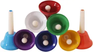Instrument for Safe daylight Metal Educational for Music Learning for Home School and Daycare 8Pcs Hand Bell Musical 