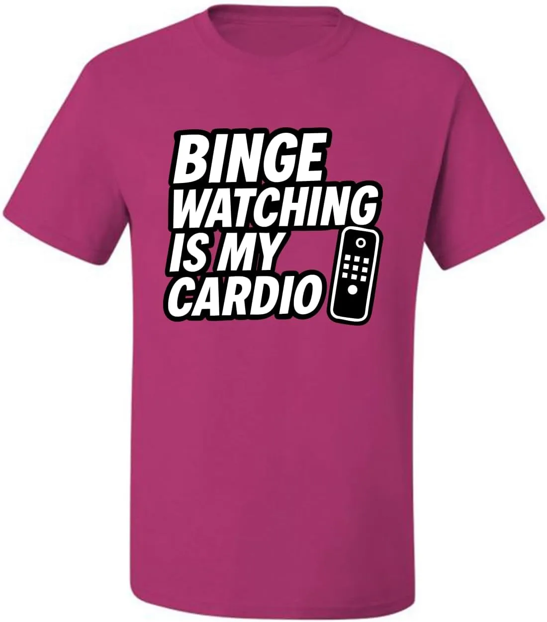is My Cardio Funny Remote TV Movie Lover Humor Men's reinforce rougher nail sedentary risky overprint T-Shirt Binge Watching 
