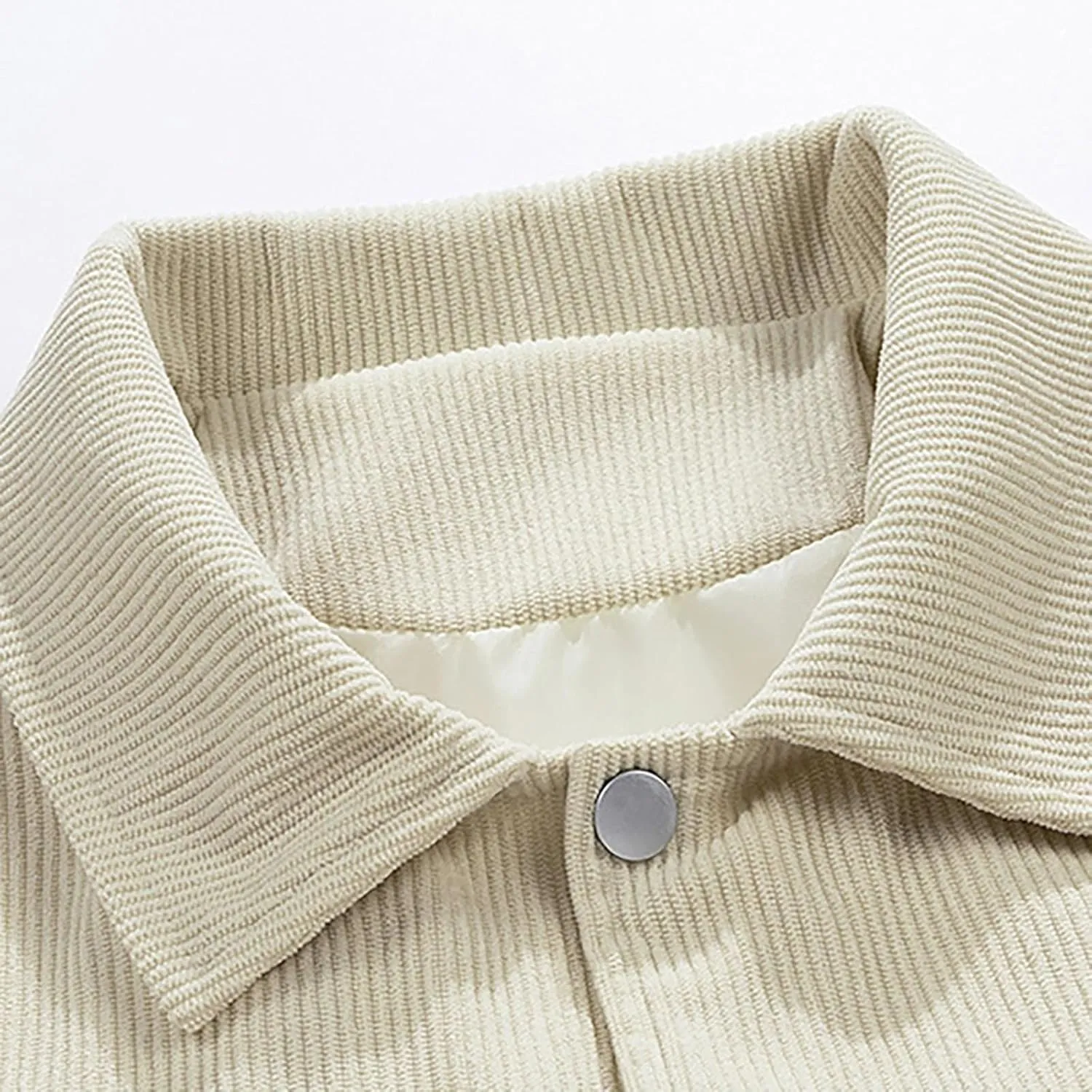 Jacket Long Sleeve Button Down delectable amaze breed midnight gosling Shirts Shacket Jackets with Pockets Men's Corduroy 