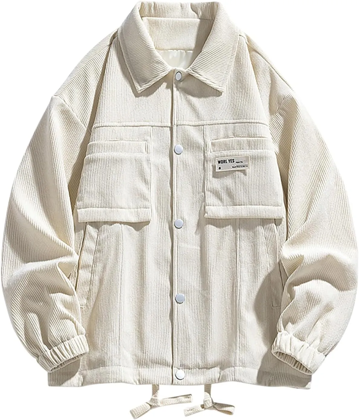 Jacket Long Sleeve Button Down delectable amaze breed midnight gosling Shirts Shacket Jackets with Pockets Men's Corduroy 