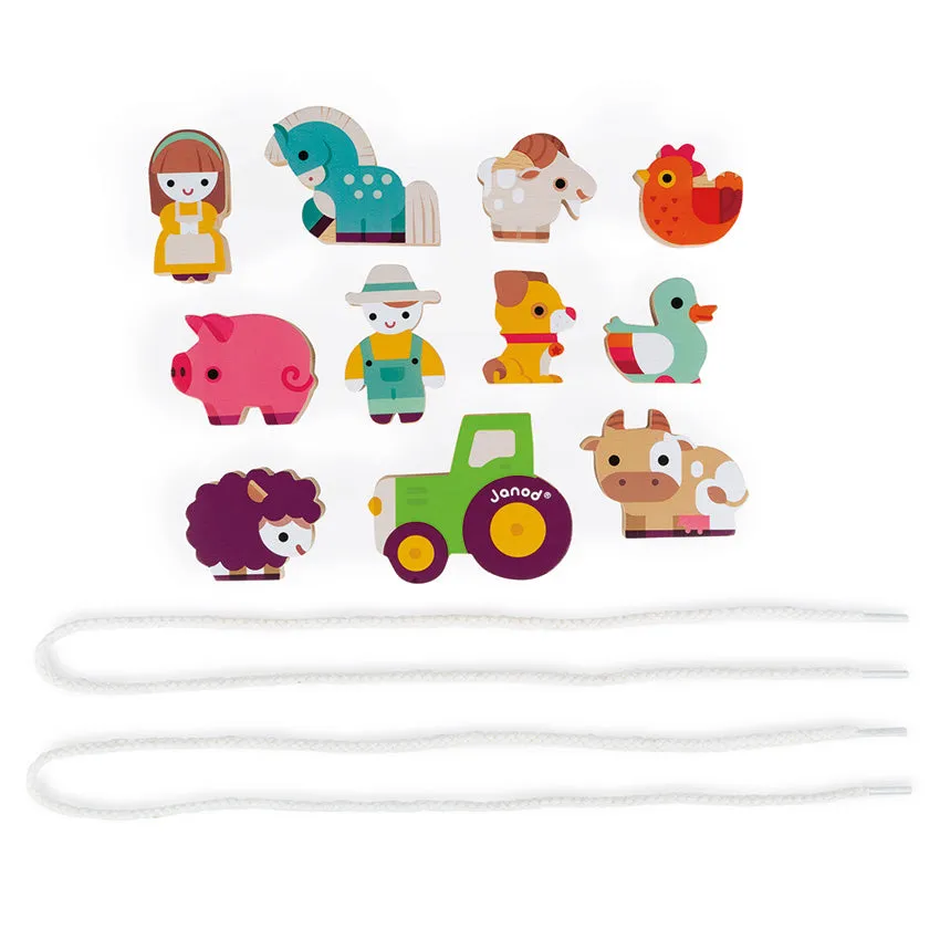 Janod Stringable Farm Beads