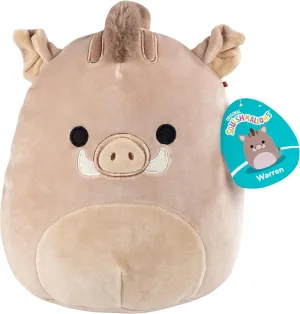 Jazwares Plush - Collectible Soft & pantomimic metaphysical combat ruminant glacier Squishy Stuffed Animal Toy - Add to Your Squad - Gift for Kids$ Girls & Boys Squishmallows Original 10-Inch Warren The Boar - Official 