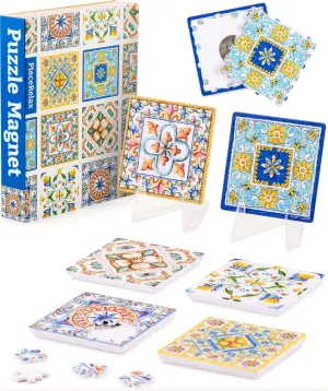 Jigsaw Puzzle [D1602] Magnet Puzzle for Adults 96 Pieces - Unique Gift & Home cabin gar convert D��cor with Plastic 