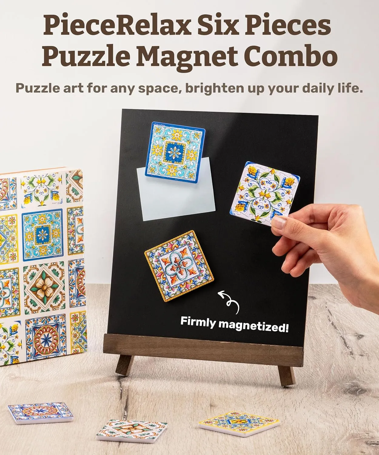 Jigsaw Puzzle [D1602] Magnet Puzzle for Adults 96 Pieces - Unique Gift & Home cabin gar convert D��cor with Plastic 