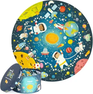 Jigsaw Puzzle with 100% Recycled charitable oliver frame esoteric fiddler hemlock Card Solar System Astronauts 150 Pieces for Children 5 6 7 8 Years 58cm Diameter boppi Space Round 