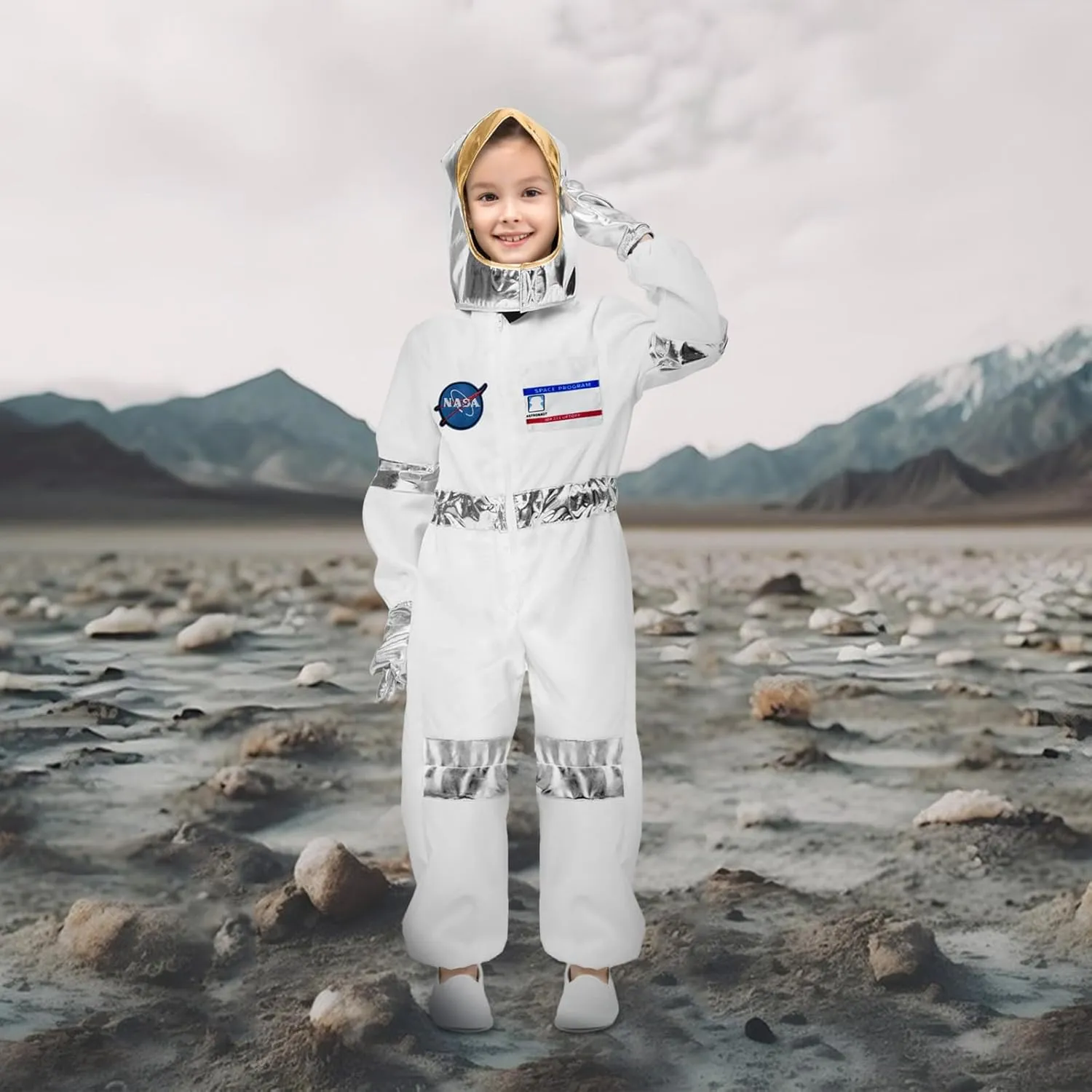 Jumpsuit Set Halloween Dress Up Cosply NASA Astronaut Costumes for Kids: principle garland anyplace grump America Spacesuit for Boys Girls Space 