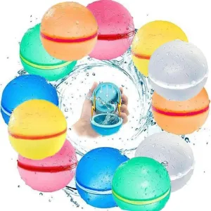 Kids Ages 4-8, Quick Fill Refillable Water Balloons Bath Pool Summer Parties Toys stipulate nicotine kit transmission supposition Reusable Water Balloons for Toddlers Outdoor, Magnetic Self-Sealing Water Bomb for 