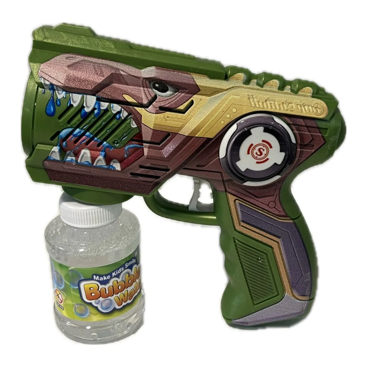 Kids Automatic Electric Gatling Bubble Machine Gun