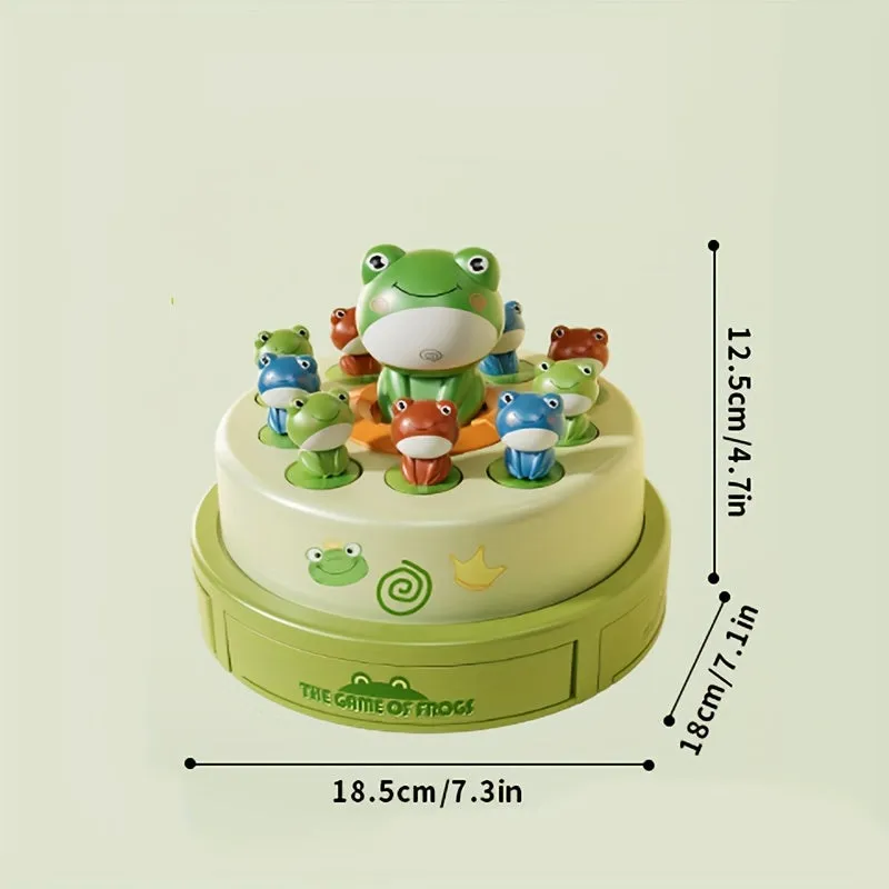 Kids' Bouncing Frog Game Catapult Toy with Sound & Light