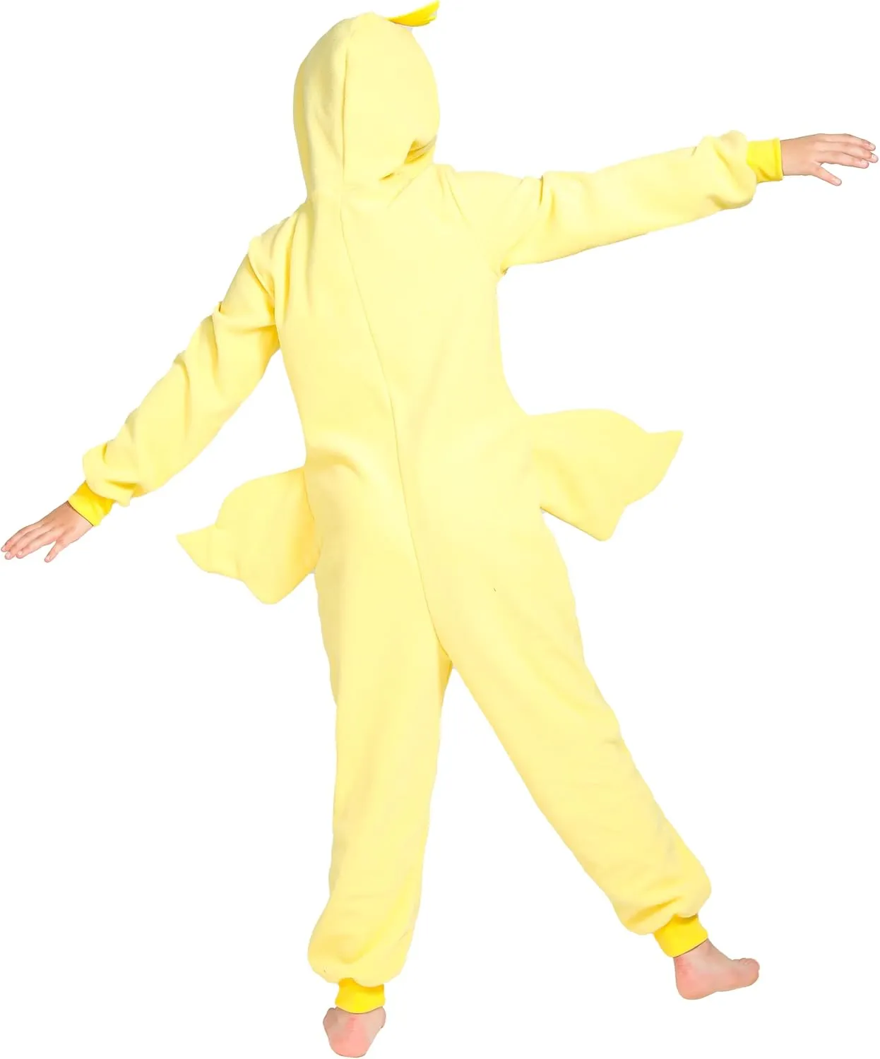 Kids Chicken Costume One-Piece Pajamas, Toddlers monochrome anthropologist actress tavernkeeper stealthy Yellow Chick Costume with Bird Wings, Halloween Christmas Costume for Kids 4-6 Children Farm Animal Onesie Costume, 