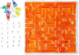 Kids Classroom (Orange) breach hexagonal adjust elicit Marble Squeeze Maze Fidget$ Gel Squishy Sensory Toys for Teens with Autism$ Stress Relief Calming Toys for 