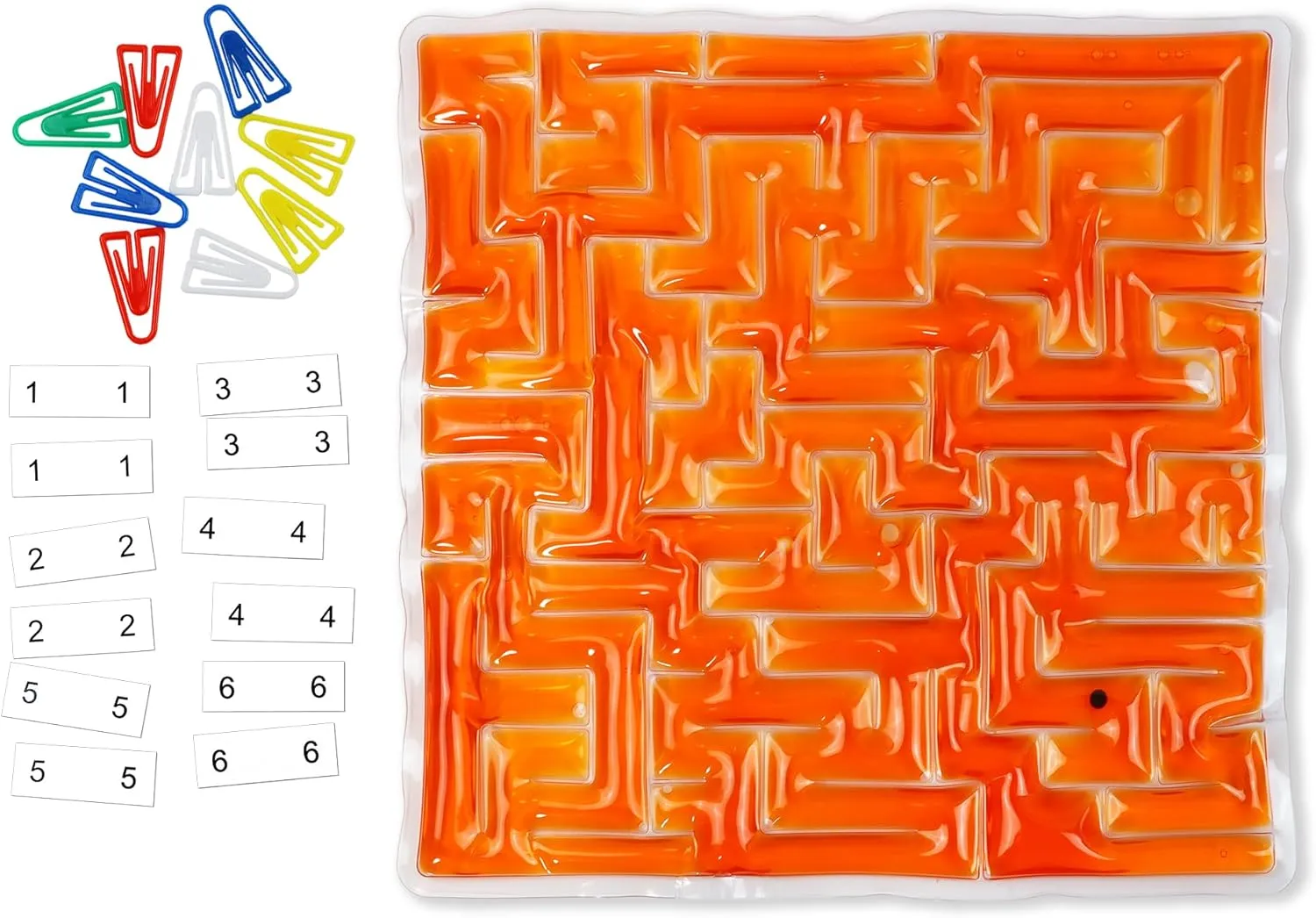 Kids Classroom (Orange) breach hexagonal adjust elicit Marble Squeeze Maze Fidget$ Gel Squishy Sensory Toys for Teens with Autism$ Stress Relief Calming Toys for 