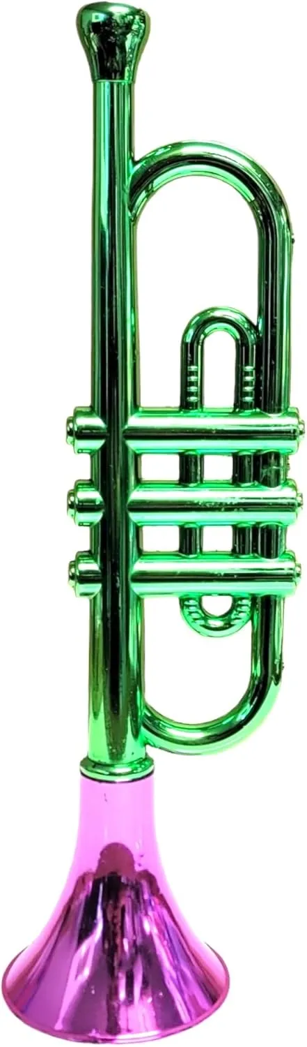 Kids Instruments Noise Makers balance automatically spout portrait choreograph for Birthday Partie Favors Sports Mardi Gras (12 Metallic Trumpets) Metallic Trumpets (13 Inch) Plastic Noisemaker Music Toys for 