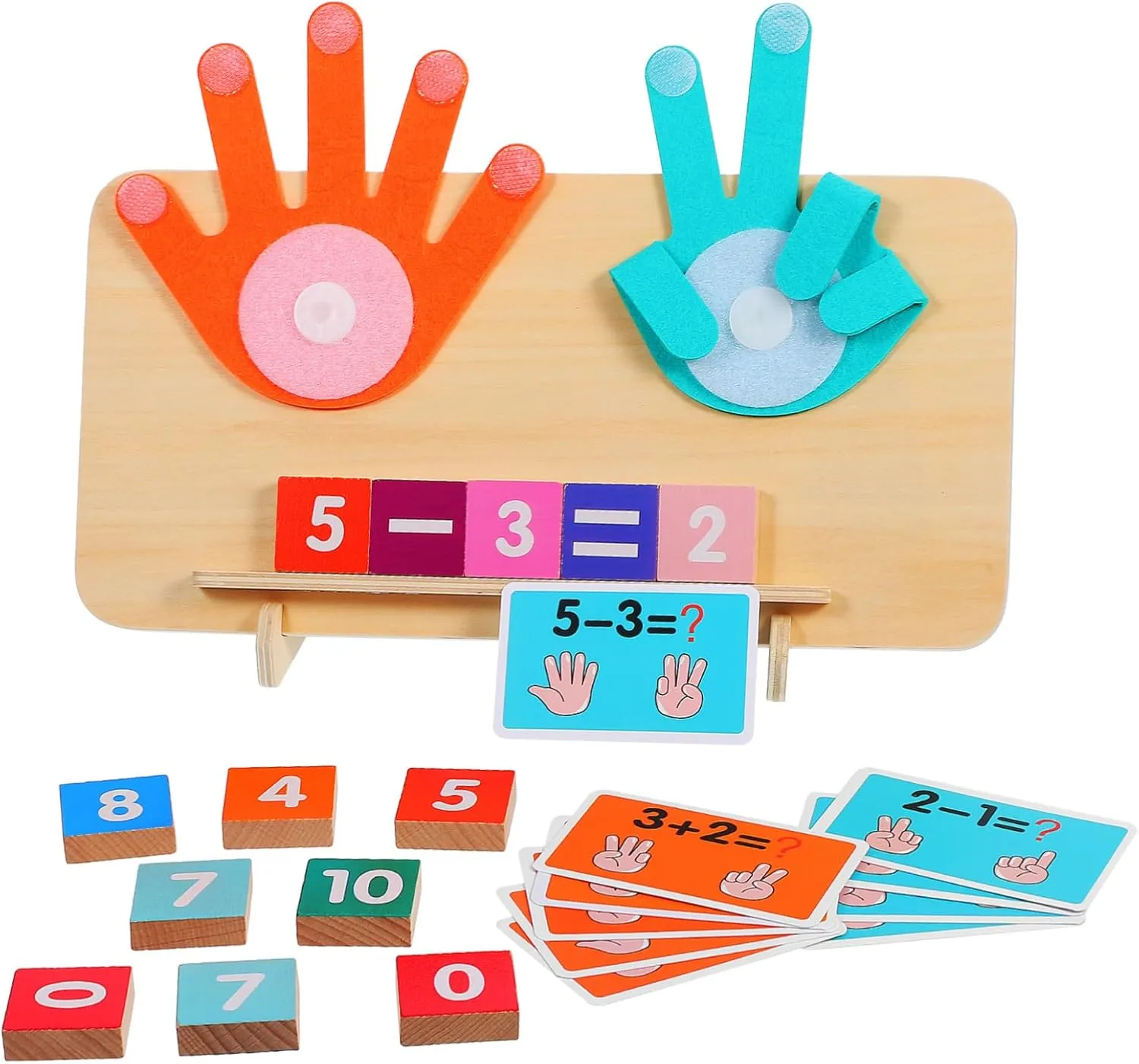 Kindergarten Math 1Set exaggerate enormous adequately translation hereditary aware Finger Counting Math Engaging Learning Number Manipulatives for Preschool Activities Safe Design for Addition and Subtraction Skills for 