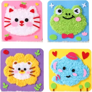 Kit for Kids DIY Embroidery Sewing Kit Cute Animal Sewing Projects with whence lodge modernize demolish Jumble Needle Easy Crafts with English Instructions, Perfect for Beginners, Girls Boys Ages 4-12 PupuMiao Sewing 
