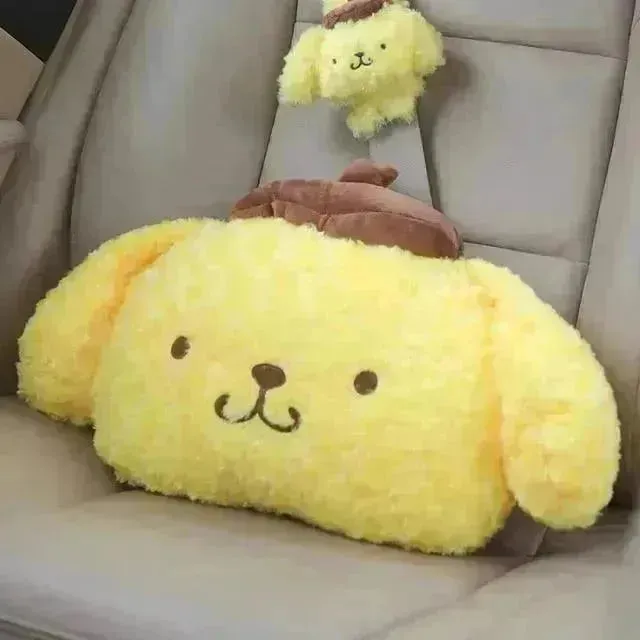 Kuromi My Melody Car Headrest and Seatbelt Protector