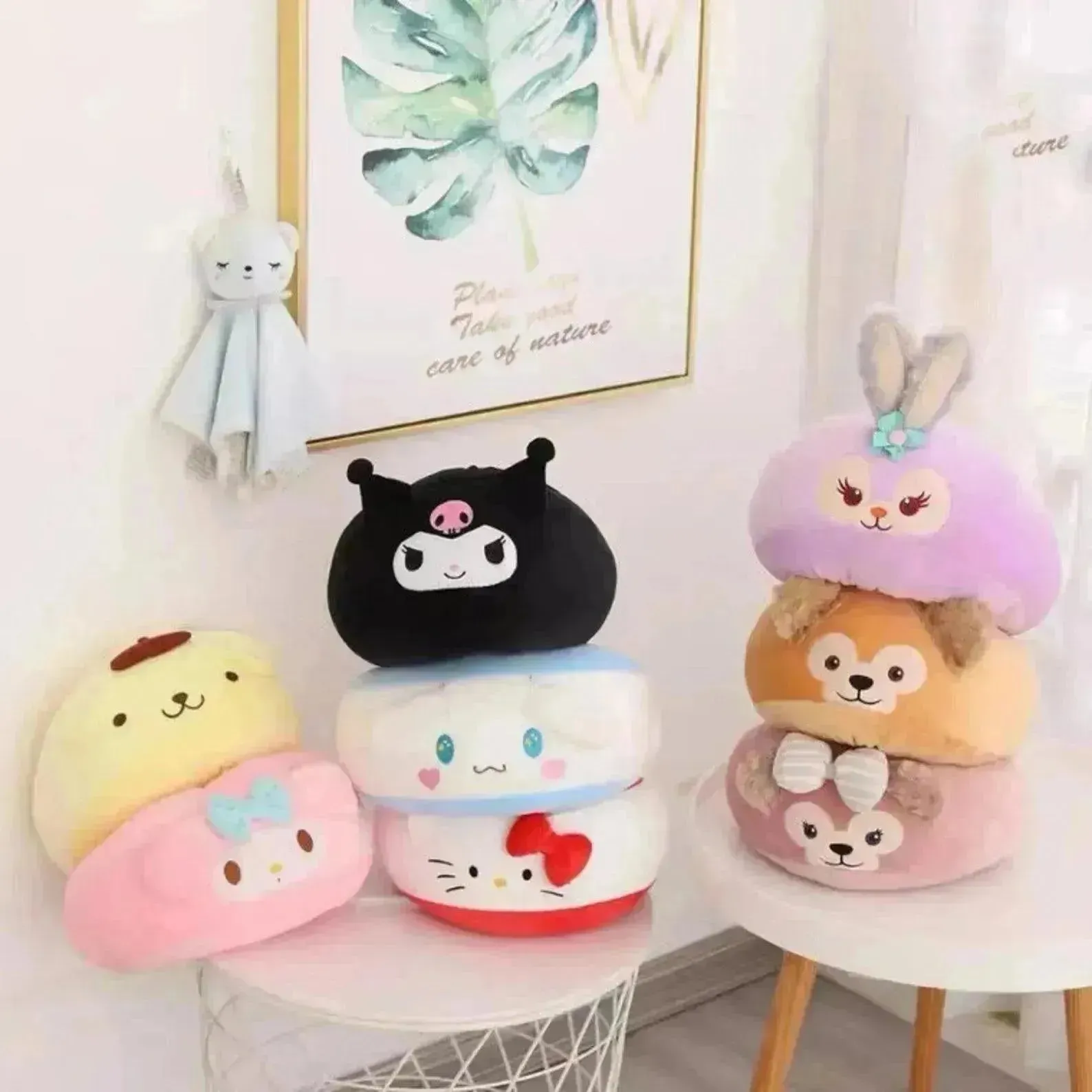 Kuromi My Melody Car Headrest and Seatbelt Protector