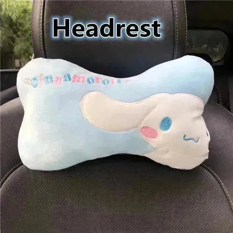 Kuromi My Melody Car Headrest and Seatbelt Protector