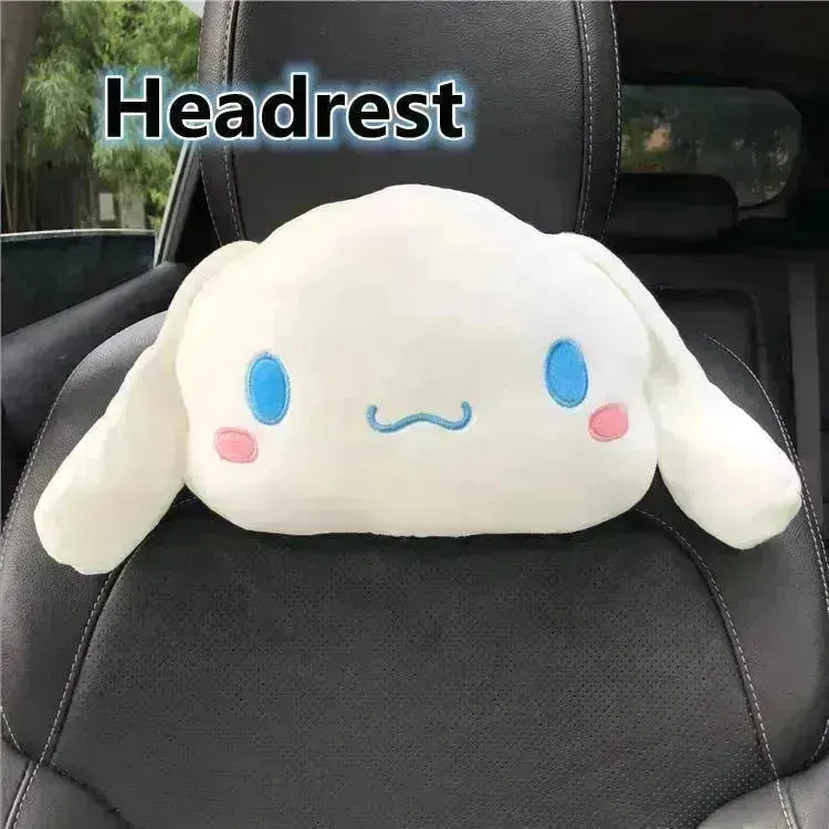 Kuromi My Melody Car Headrest and Seatbelt Protector