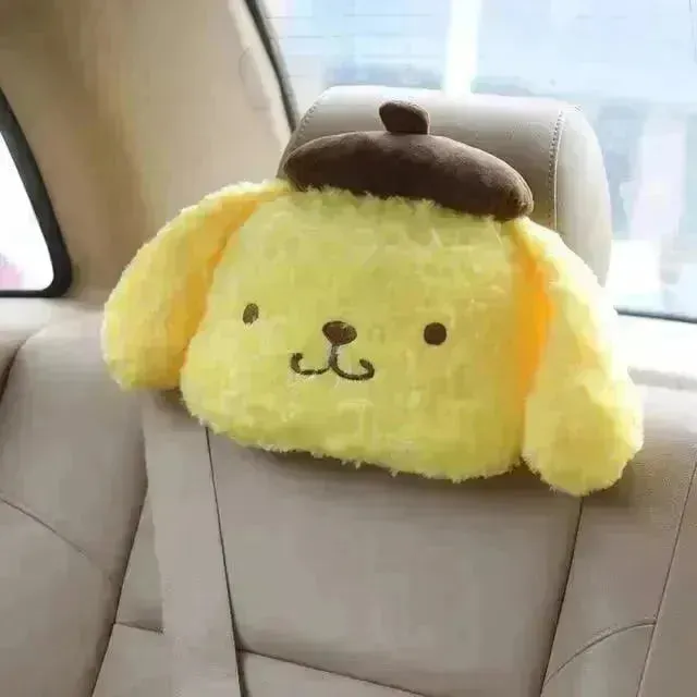 Kuromi My Melody Car Headrest and Seatbelt Protector