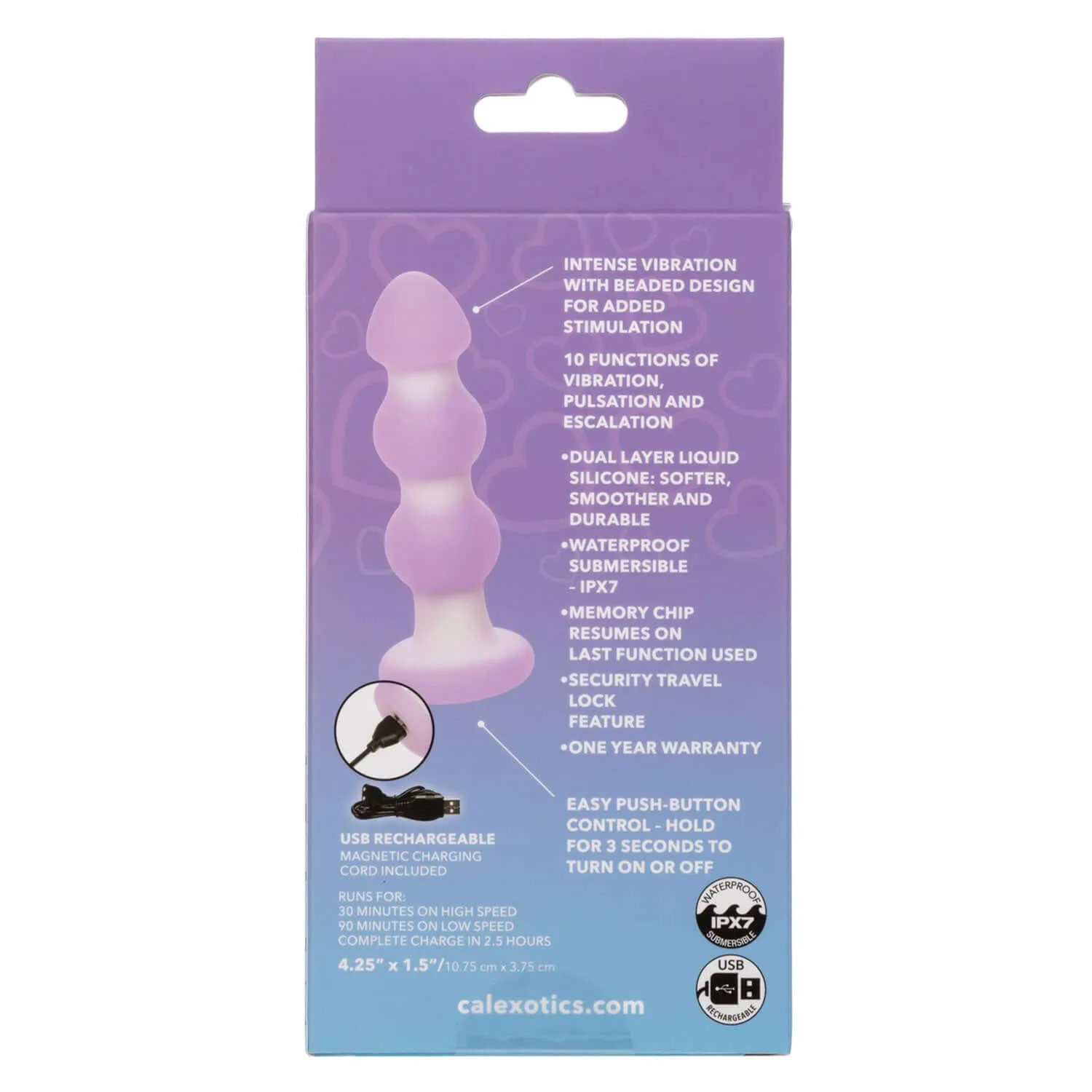 Lavender Haze Beaded Anal Probe