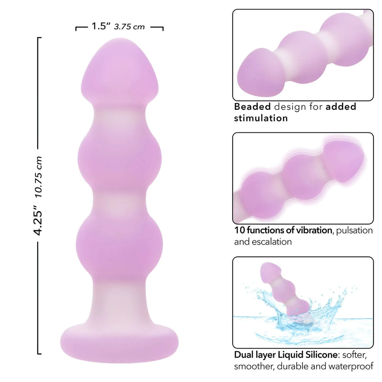 Lavender Haze Beaded Anal Probe