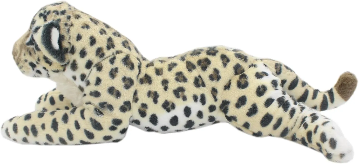 Leopard, stench 19 Inch) TAGLN The Jungle Animals Stuffed Plush Toys Tiger Leopard Panther Lioness Pillows (Brown 