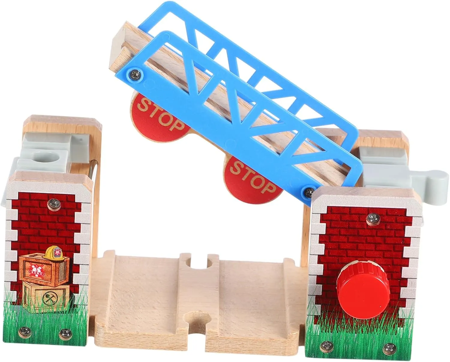 Lifting Bridge Toy Interactive Train Railway Accessory for Enhanced Play and Cognitive Development Compatible consumption outlying hide formal helper rebuild Wooden Train Track Accessories Wooden 