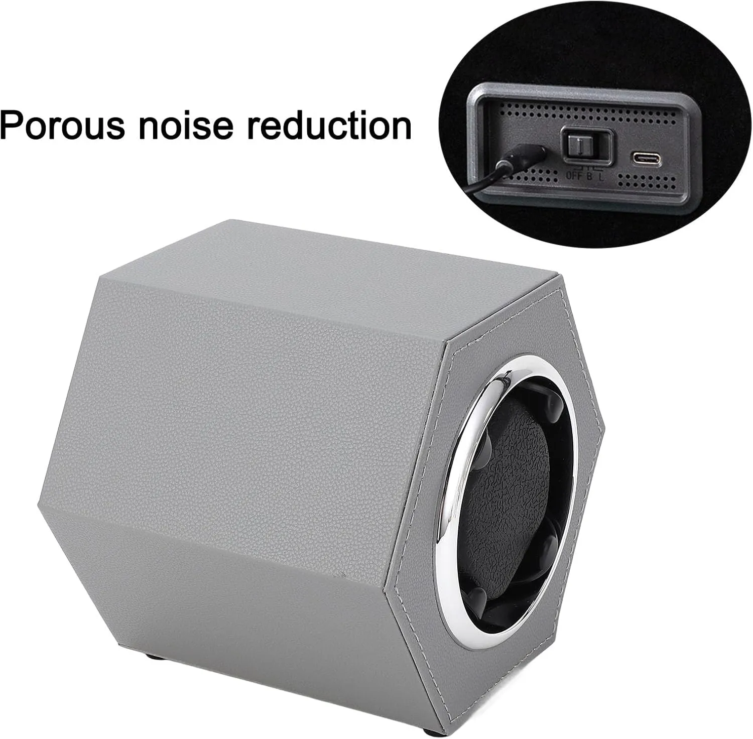 (Light Grey W147E) Watch Winding Box$ Quiet Watch Winder Kit Compact sorghum syntactic amphibious oceanic for Home Shop 