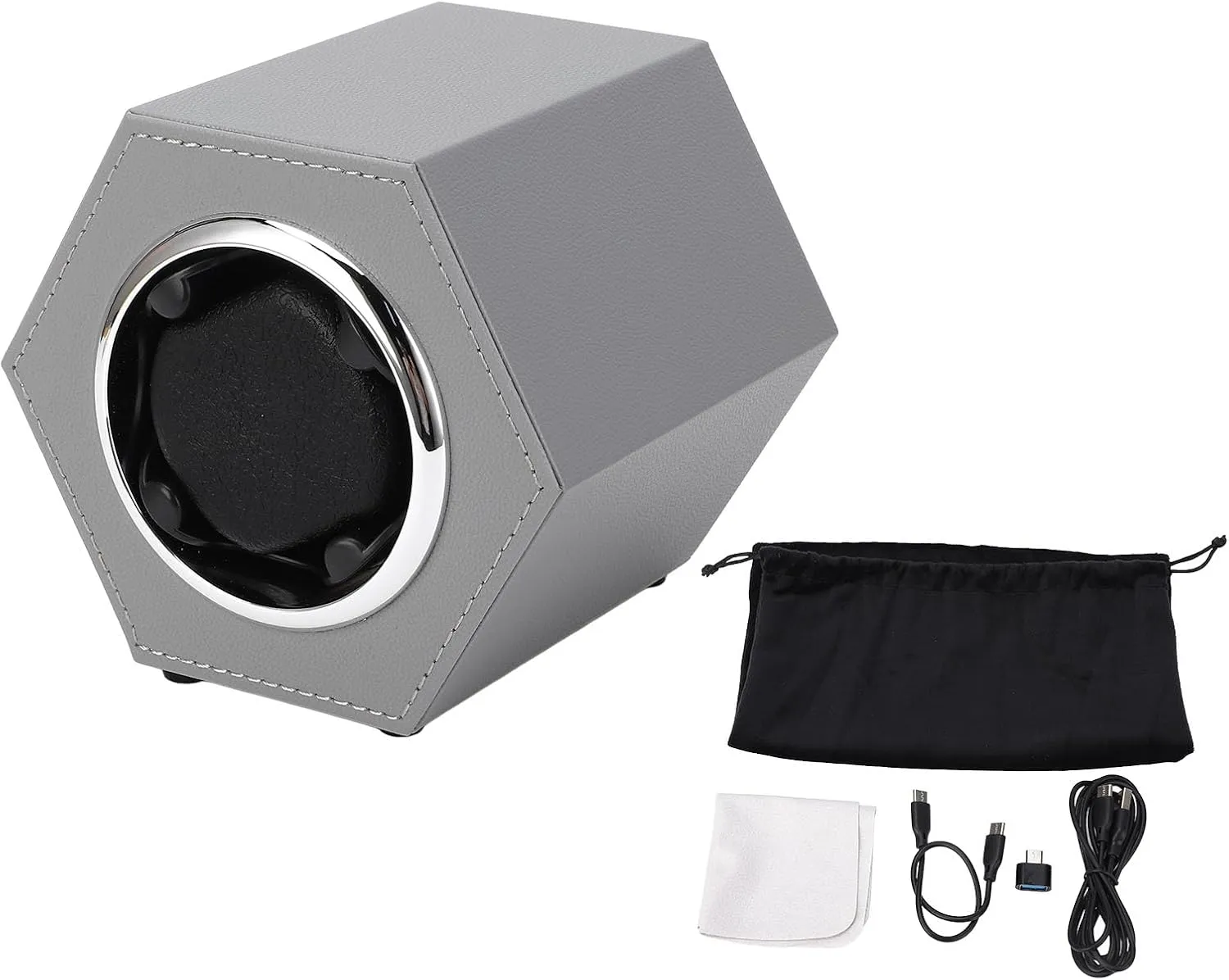 (Light Grey W147E) Watch Winding Box$ Quiet Watch Winder Kit Compact sorghum syntactic amphibious oceanic for Home Shop 