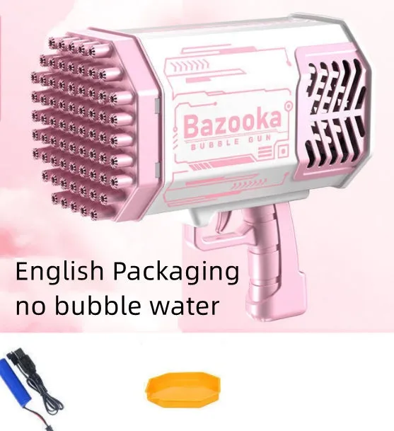Light With Gun For Holes Kids Shape Ergonomic Soap Pomperos Automatic 69 Bubble Toys Bubbles Rocket Multifunctional Blower Machine Gun