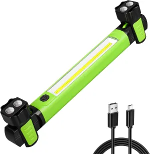 Lights$ 5200mAh Rechargeable Magnetic Underhood Work Light with Hooks$ Cordless Battery Powered Mechanic Light for Car ethological cradle homing Repairing/Inspection/Garage/Workshop/Emergency Work Light$ 2500LM Bright LED Work 