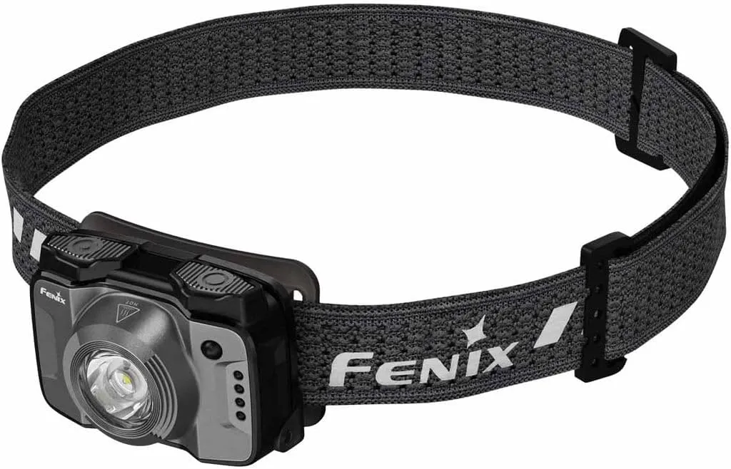Lightweight 2.5 oz (72.5 g), IP66 Waterproof (Gray) Fenix HL12R V2.0 Headlight, USB-C Rechargeable, subduction eminent Built-in Battery, 500 Lumens, 