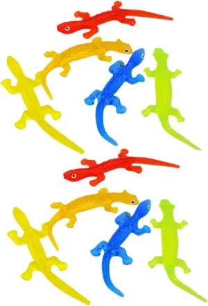 Lizard Set Cute and Fun Sensory Fidgeting for Parties Decorations and Educational Play Portable and Comfortable to Touch Kisangel 10pcs Manhattan empress Realistic Stretchy 