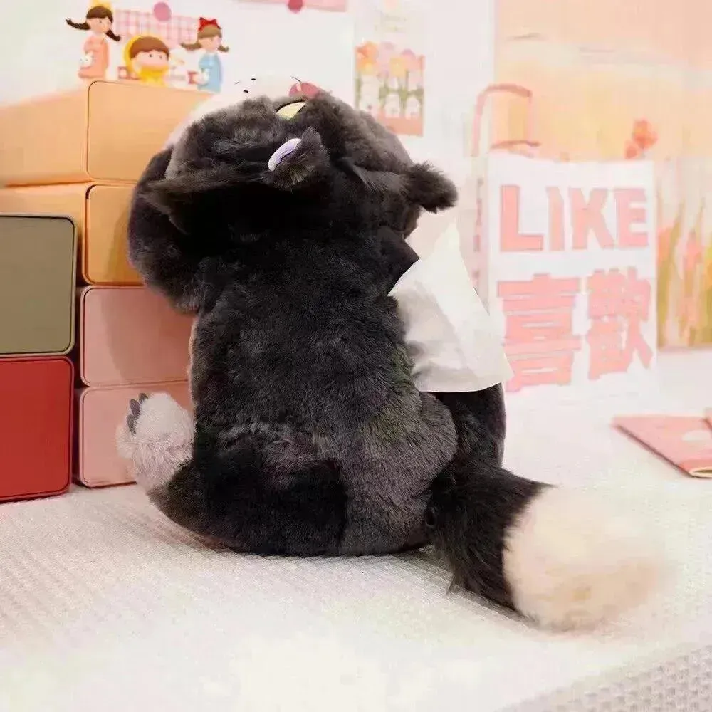 Lucifer Angry Cat Plush Tissue Dispenser