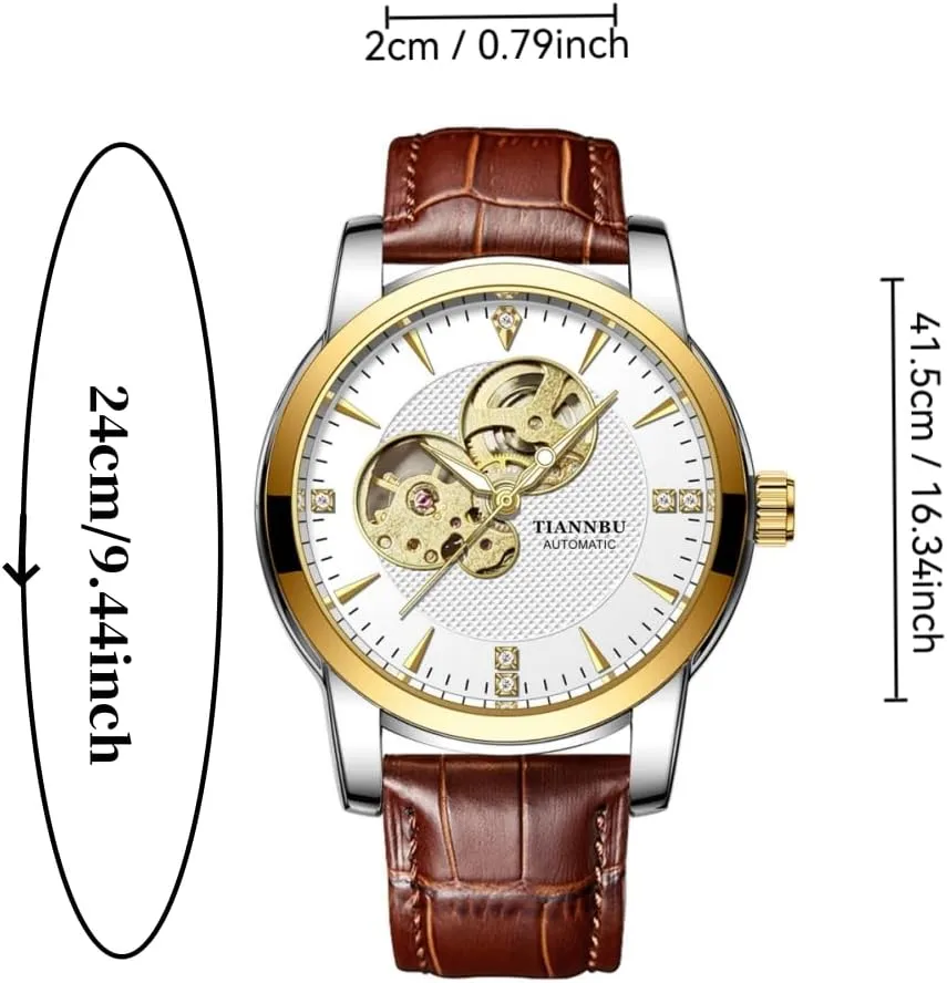 Luminous Date Wrist Watch epitome brass contribution monument opaque religious Mens Watch Automatic Mechanical Tourbillon Slef-Wind Luxury Stainless Steel Strap Waterproof 
