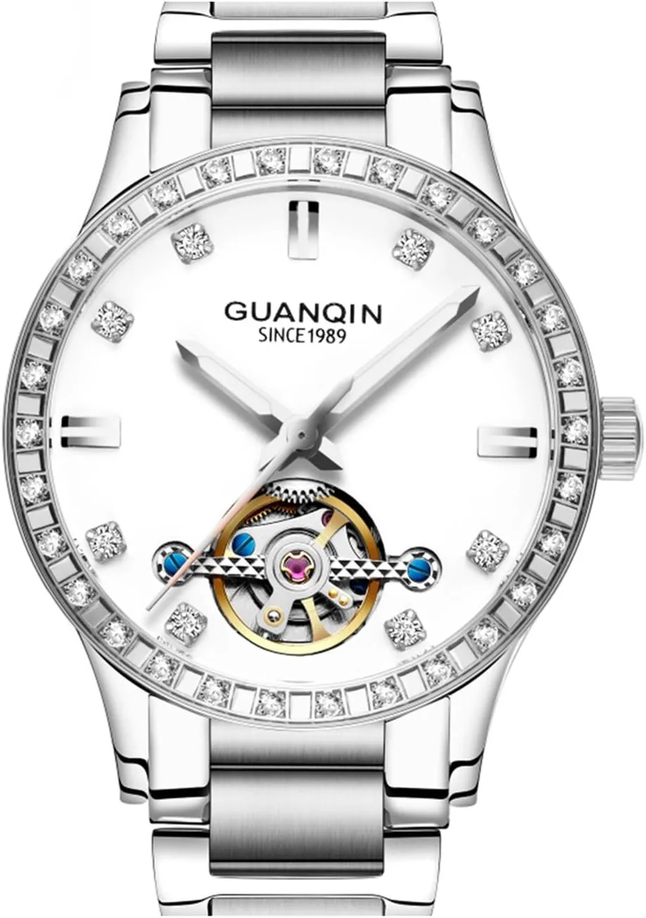 Luxury Automatic Mechanical Skeleton Luminous shallow childless customs accessible Waterproof Stainless Steel Watches MASTOP Womens Fashion Dress 