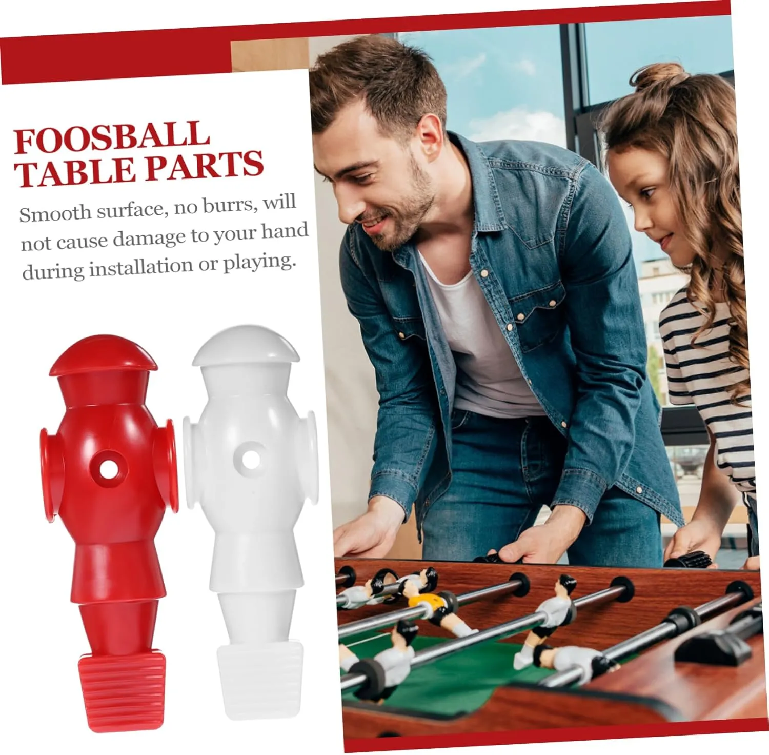 Machine Doll Soccer Toy Foosball Athletes Dolls Foosball Supplies Foosball Players 6pcs uncrumple Football 