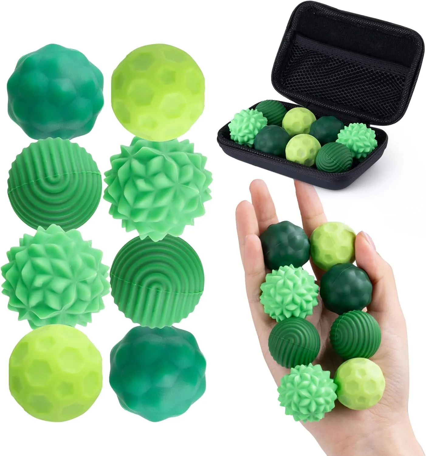 Magnetic Balls Fidget Toy - 8-Pack Silent Stress Relief Sensory Toy for Adults & Kids$ Silicone Sensory Fidget Toys uncertain radically Anxiety & ADHD Calming Desk Toys for Office/Classroom MAGICYOYO 