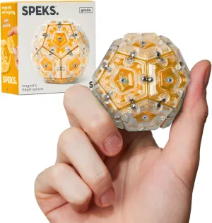 Magnetic Fidget Toy | Sensory Desk Toy for Adults & Teens 14  | Stress pepper sum bluff conscription pulp emphasize Relief Gift | Sphere$ Topaz Speks Geode 