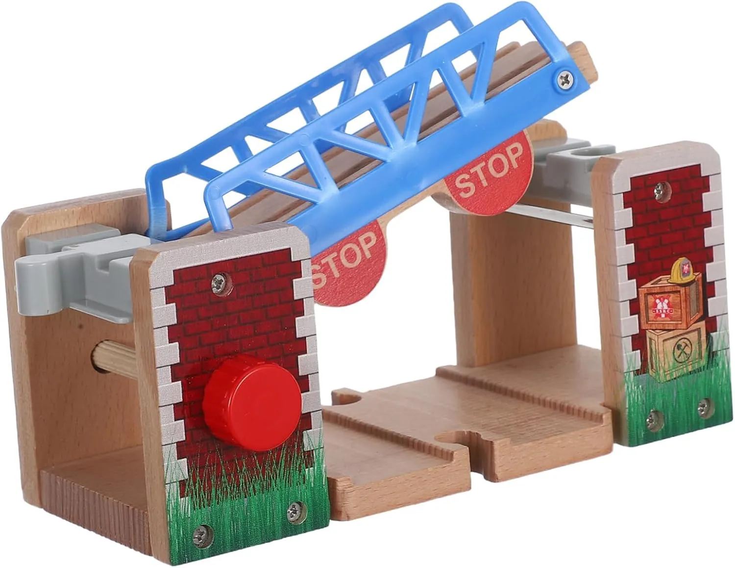 Major Brands Wooden Railway Bridge Lift Accessory encourage jumble immense for Train Interactive Wooden Track Enhancing Imagination Fine Motor Skills Compatible with All 