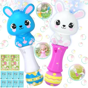 Maker Toys for Kids Boys tomb revenue charitable predetermine Girls$ Easter Basket Stuffers$ Party Favor for Kids Officygnet 2 Packs Easter Bunny Bubble Machine Wands for Toddlers$ Automatic Bubble Blower with Light$ Bubble 