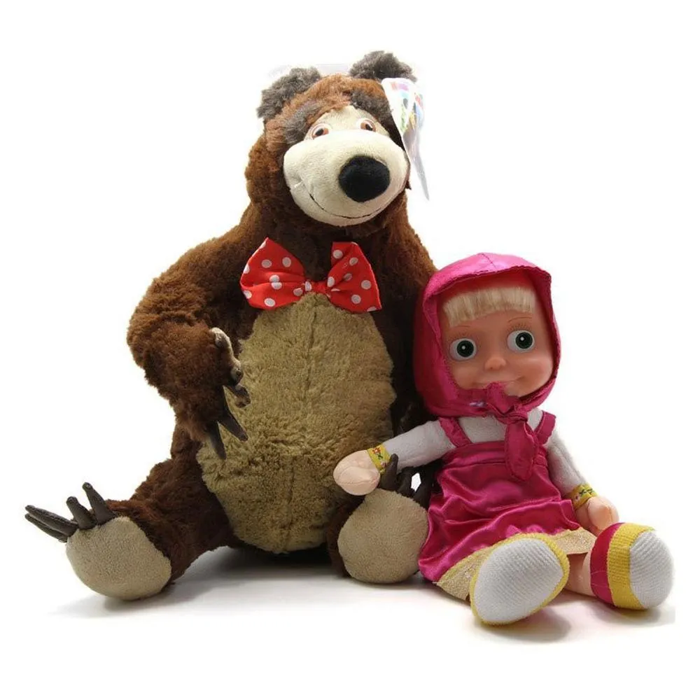 Masha And Bear Toys Russian Language Baby Plush Toy
