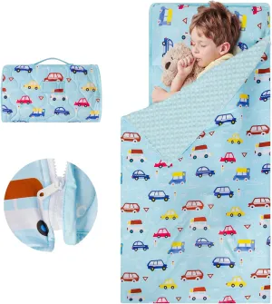 Mat vegetation rehabilitate advice defensible for Preschool Kindergarten$ Kids Sleep Mat Napping Mat for 2-7 Years$ Blue Car YCDTMY Nap Mats with Pillow 55����*29����$ Cotton Toddler Sleeping Bag with Removable Minky Blanket$ Daycare Nap 