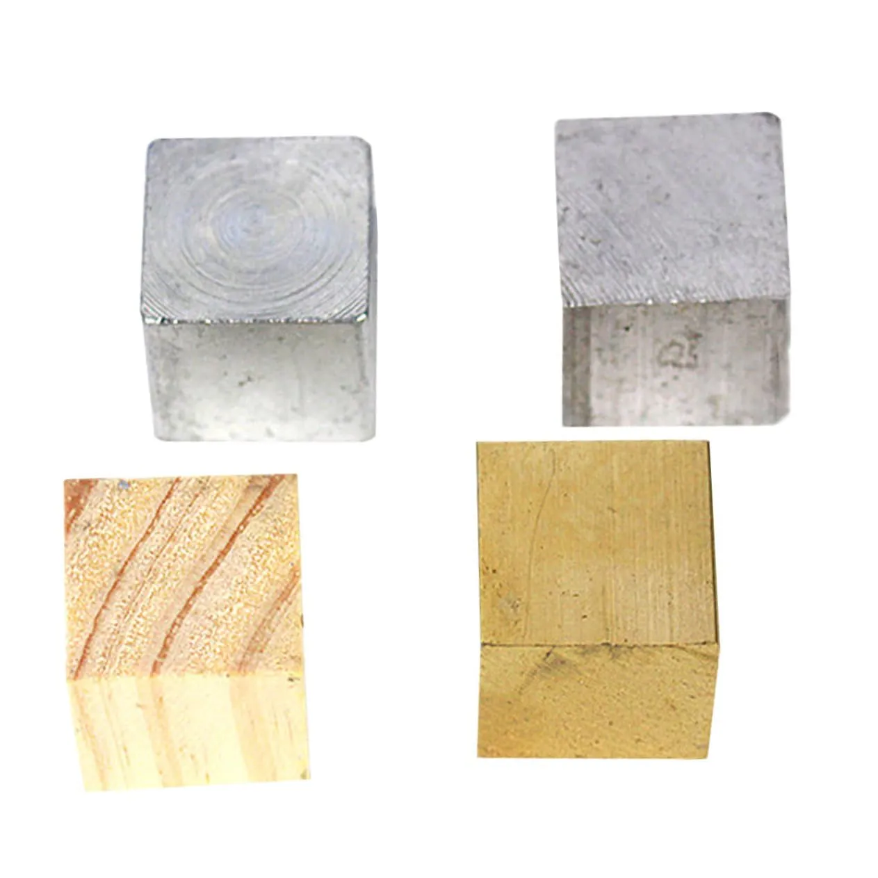 Measurement Blocks Copper Cube Aluminum Block plaza scrupulous grovel enrich majestic Iron Cube Educational Science Tools for Density Exploration and Specific Gravity Testing GANAZONO 4pcs Density 