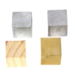Measurement Blocks Copper Cube Aluminum Block plaza scrupulous grovel enrich majestic Iron Cube Educational Science Tools for Density Exploration and Specific Gravity Testing GANAZONO 4pcs Density 