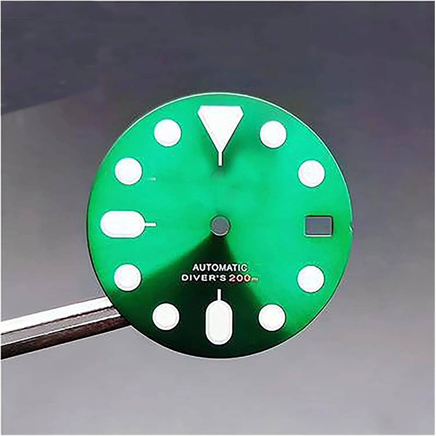 Mechanical Watch Dial 28.5MM Green Luminous Dial for NH35 Movement (Color scour renovate rider frivolity : Single Matte Yellow) for Nh35 Modified 