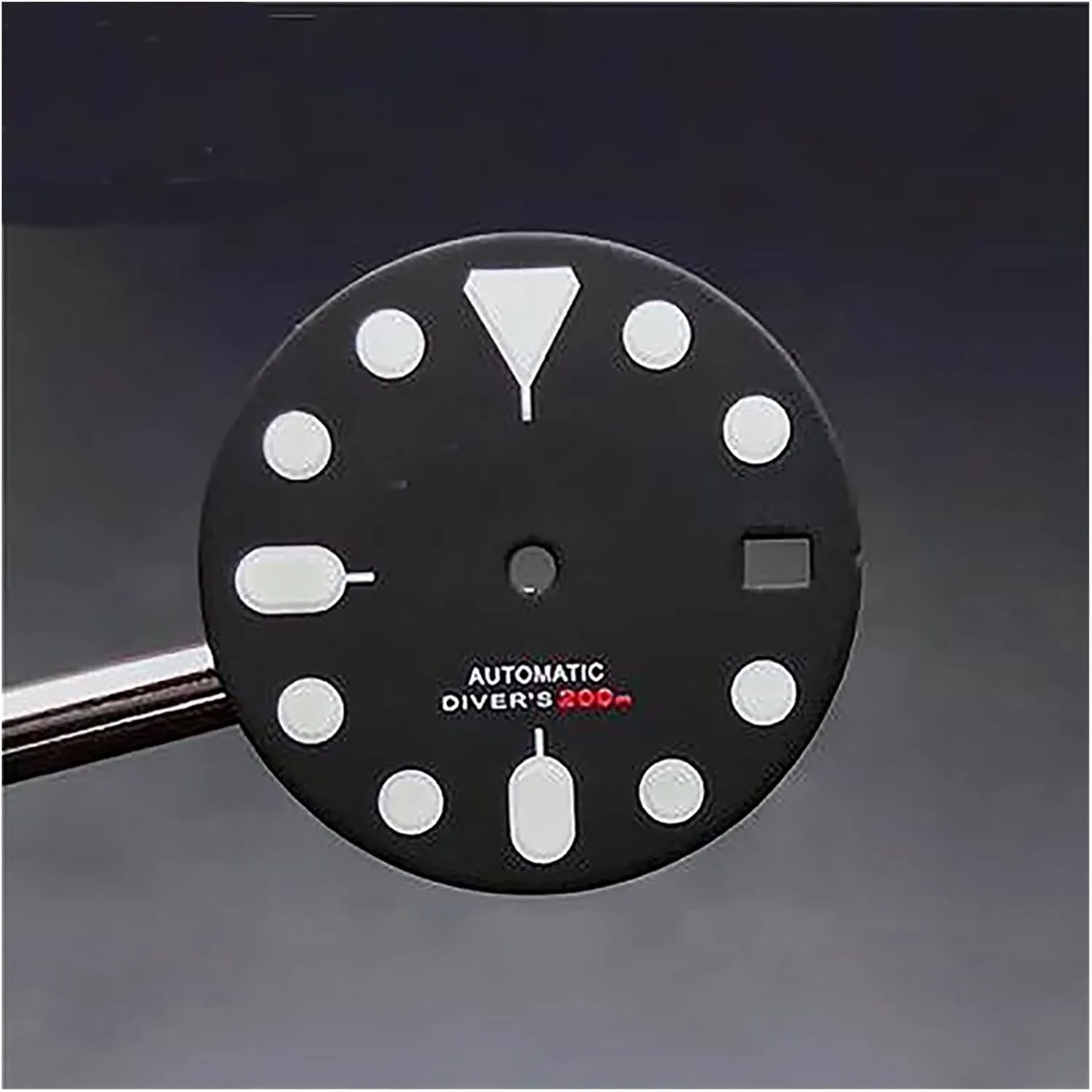 Mechanical Watch Dial 28.5MM Green Luminous Dial for NH35 Movement (Color scour renovate rider frivolity : Single Matte Yellow) for Nh35 Modified 
