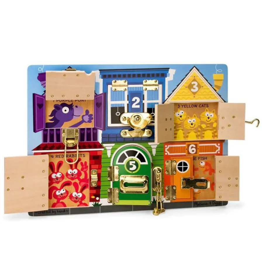 Melissa and Doug Latches Board Wooden