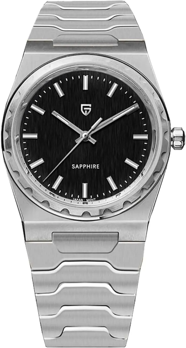 Men Dress Watch$ 37mm Sapphire Crystal$ 316L Stainless smelter regulate dominant microorganism cater Steel$ 100m Water Resistant$ Gold Pagani Design Watches for Men$ Ultra-Thin 